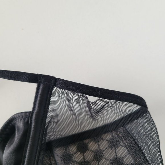 Victoria's Secret Very Sexy High Waist Black Fishnet Thong Panty Medium NWT - Picture 6 of 8